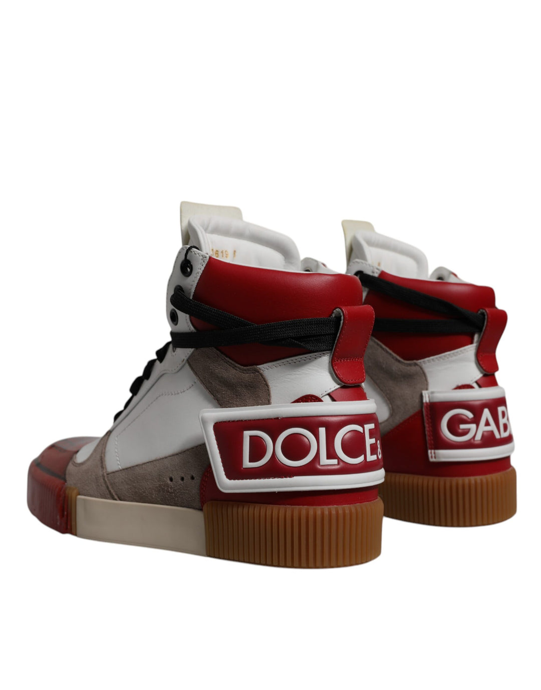 Dolce &amp; Gabbana Multicolor Leather High Top Sneakers Shoes by Dolce &amp; Gabbana outlet now on sale