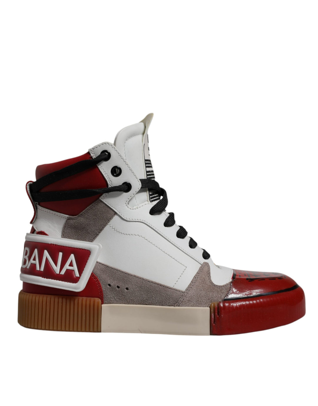 Dolce &amp; Gabbana Multicolor Leather High Top Sneakers Shoes by Dolce &amp; Gabbana outlet now on sale