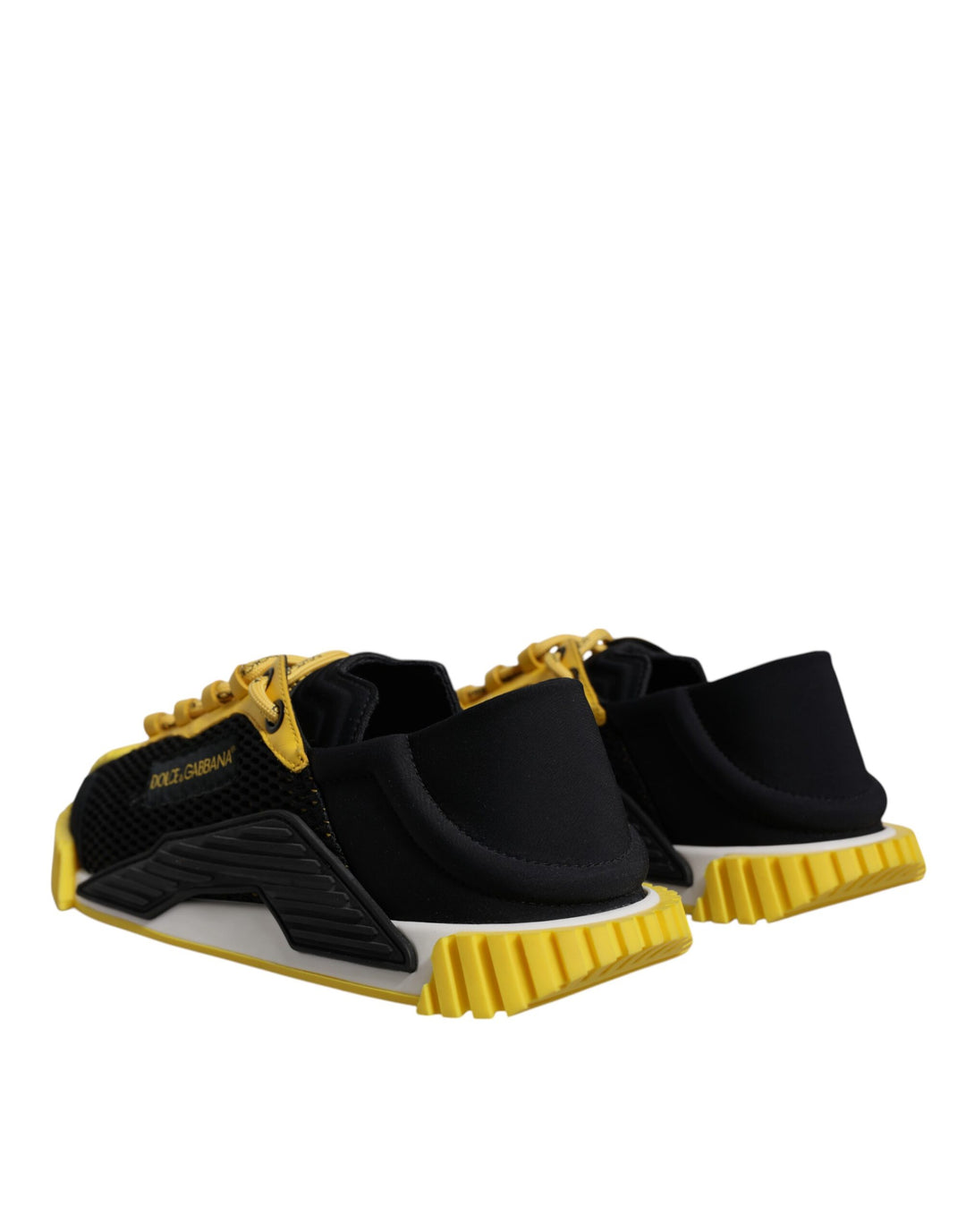 Dolce &amp; Gabbana Black Yellow Low Top NS1 Sneakers Shoes by Dolce &amp; Gabbana outlet now on sale