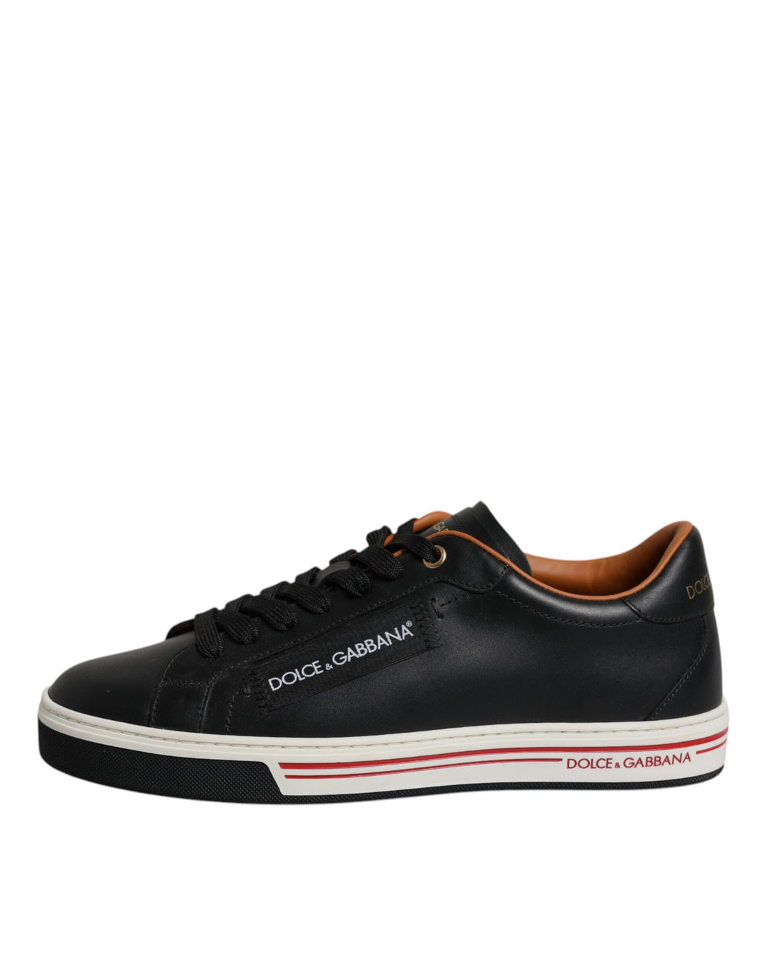 Dolce &amp; Gabbana Sample Sale Dolce &amp; Gabbana Black Leather Low Top Men Sneakers Shoes - | Designer outlet
