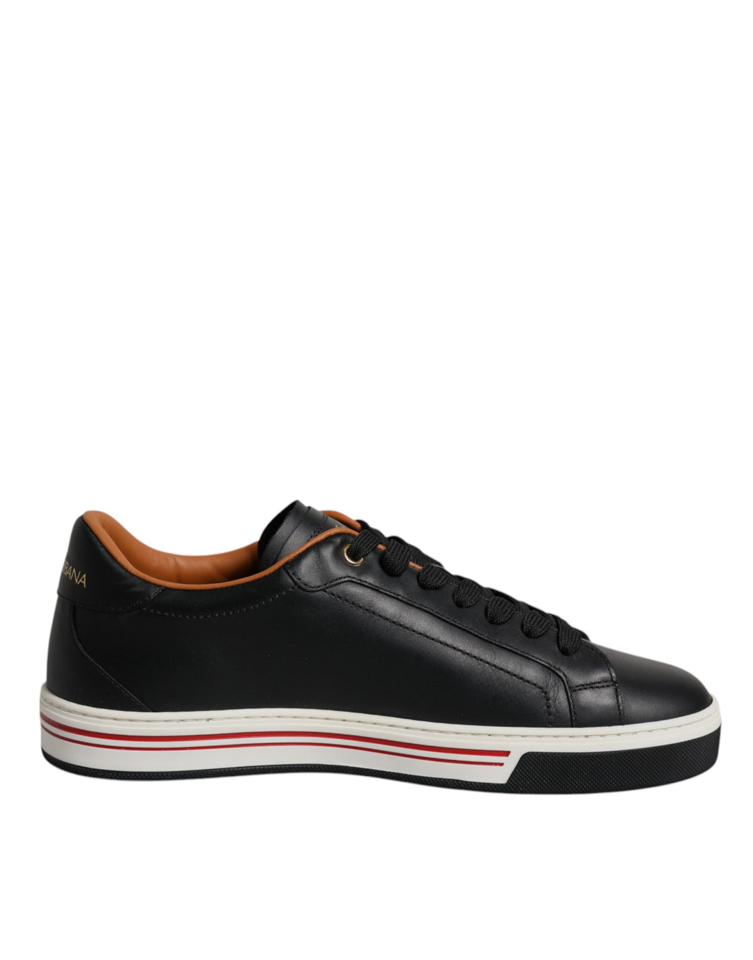 Dolce &amp; Gabbana Sample Sale Dolce &amp; Gabbana Black Leather Low Top Men Sneakers Shoes - | Designer outlet