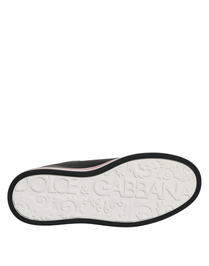 Dolce &amp; Gabbana Sample Sale Dolce &amp; Gabbana Black Leather Low Top Men Sneakers Shoes - | Designer outlet