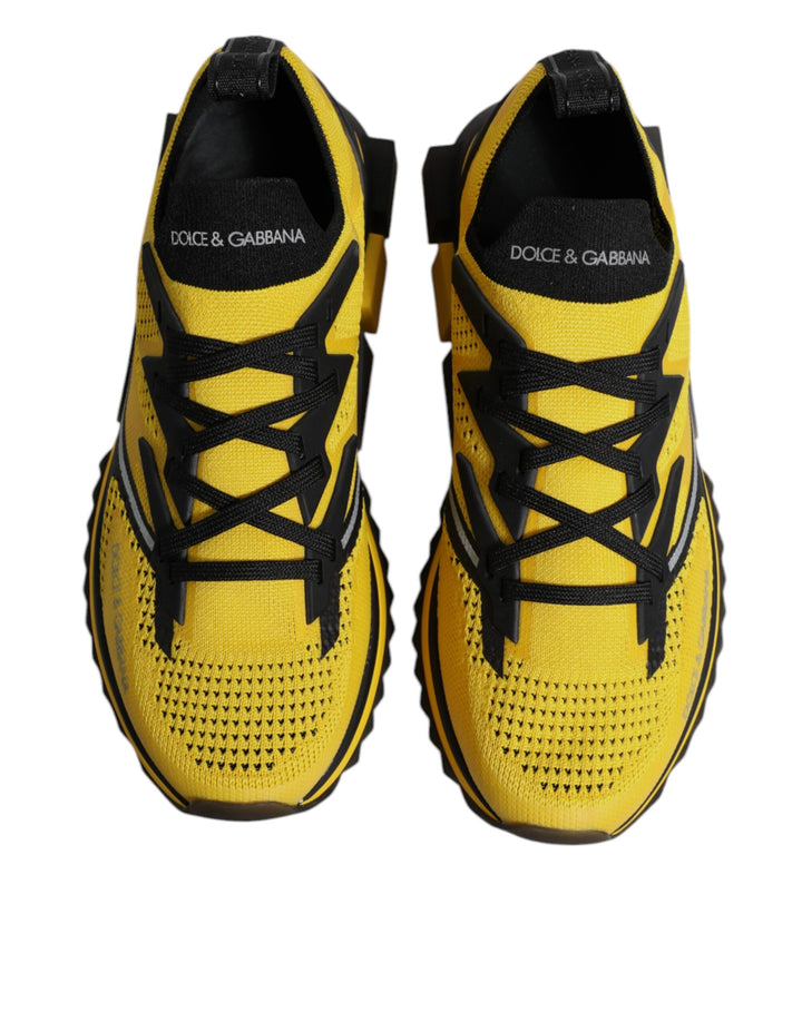 Dolce &amp; Gabbana Sample Sale Dolce &amp; Gabbana Yellow SORRENTO Sport Stretch Sneakers Shoes - | Designer outlet