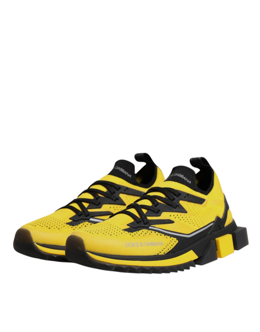 Dolce &amp; Gabbana Sample Sale Dolce &amp; Gabbana Yellow SORRENTO Sport Stretch Sneakers Shoes - | Designer outlet