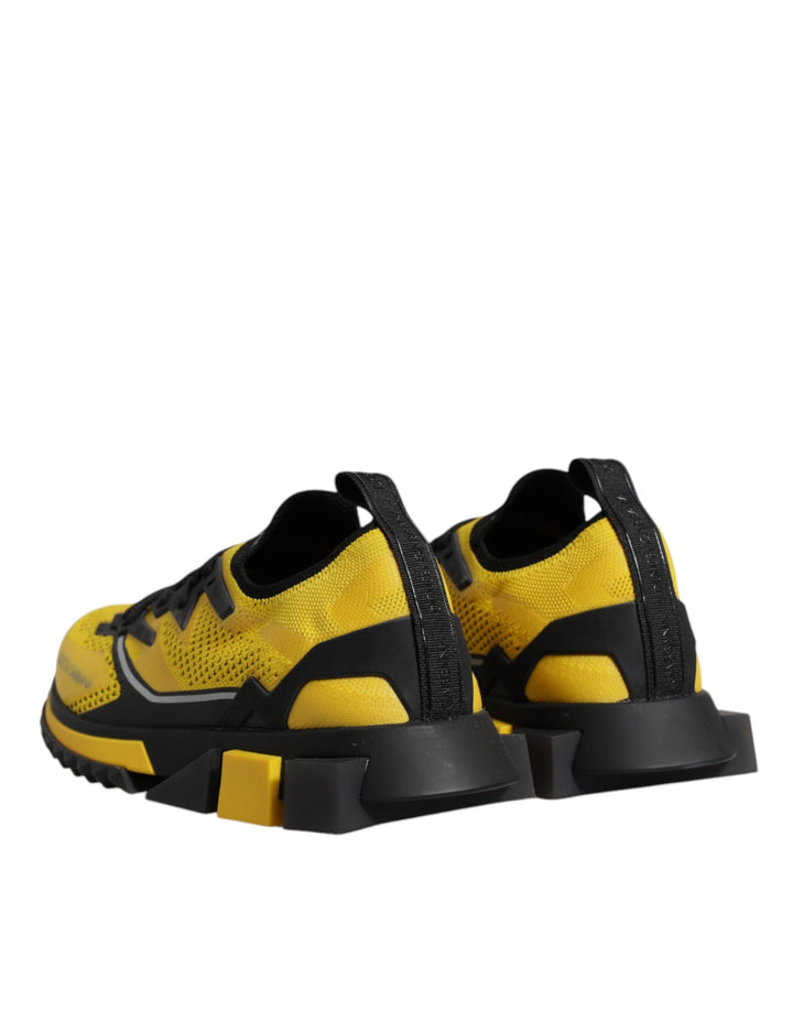 Dolce &amp; Gabbana Sample Sale Dolce &amp; Gabbana Yellow SORRENTO Sport Stretch Sneakers Shoes - | Designer outlet