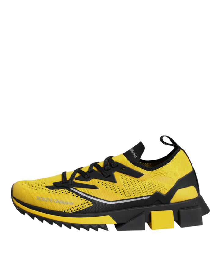 Dolce &amp; Gabbana Sample Sale Dolce &amp; Gabbana Yellow SORRENTO Sport Stretch Sneakers Shoes - | Designer outlet