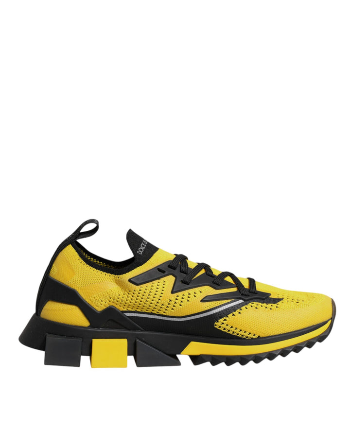 Dolce &amp; Gabbana Sample Sale Dolce &amp; Gabbana Yellow SORRENTO Sport Stretch Sneakers Shoes - | Designer outlet