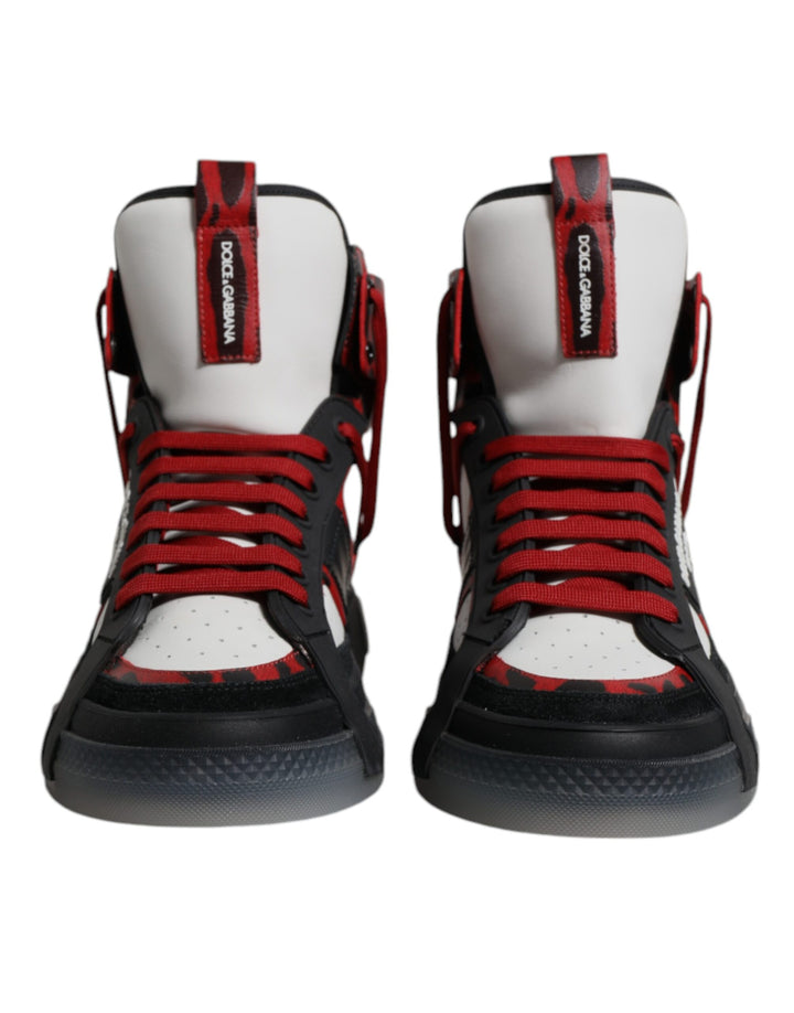 Dolce &amp; Gabbana Sample Sale Dolce &amp; Gabbana Multicolor Leather High Top Sneakers Shoes - | Designer outlet