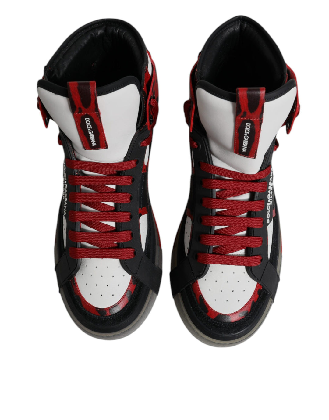 Dolce &amp; Gabbana Sample Sale Dolce &amp; Gabbana Multicolor Leather High Top Sneakers Shoes - | Designer outlet