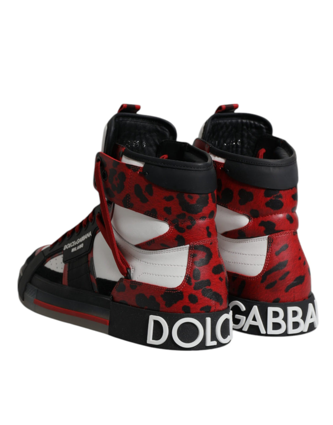 Dolce &amp; Gabbana Sample Sale Dolce &amp; Gabbana Multicolor Leather High Top Sneakers Shoes - | Designer outlet