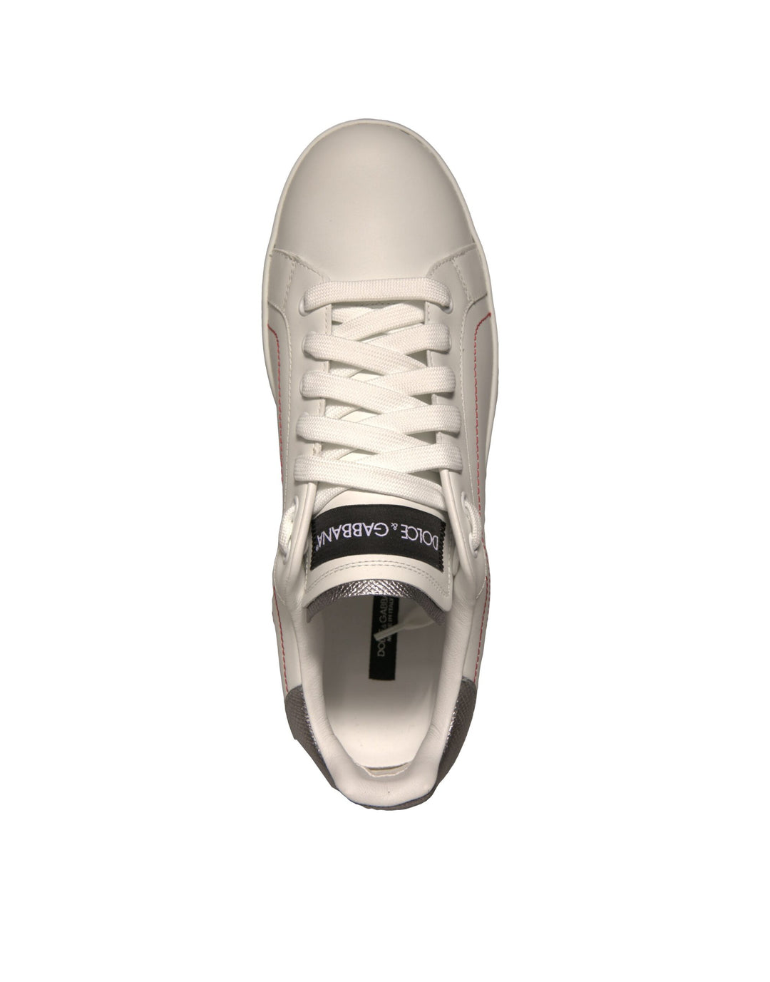 Dolce & Gabbana White Leather Classic Low Top Sneakers Shoes