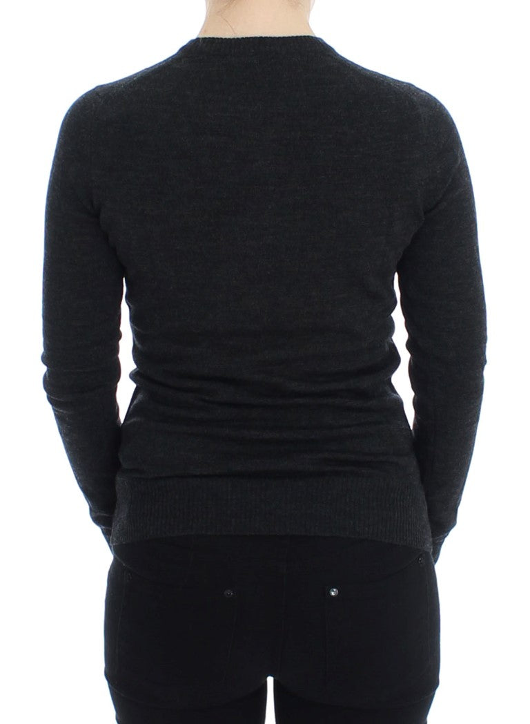 Dolce &amp; Gabbana Gray Wool Button Cardigan Sweater by Dolce &amp; Gabbana outlet now on sale