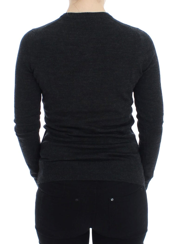 Dolce &amp; Gabbana Gray Wool Button Cardigan Sweater by Dolce &amp; Gabbana outlet now on sale