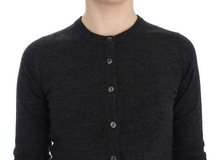 Dolce &amp; Gabbana Sample Sale Dolce &amp; Gabbana Gray Wool Button Cardigan Sweater - | Designer outlet