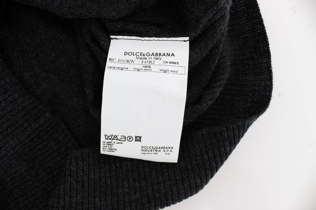 Dolce &amp; Gabbana Sample Sale Dolce &amp; Gabbana Gray Wool Button Cardigan Sweater - | Designer outlet