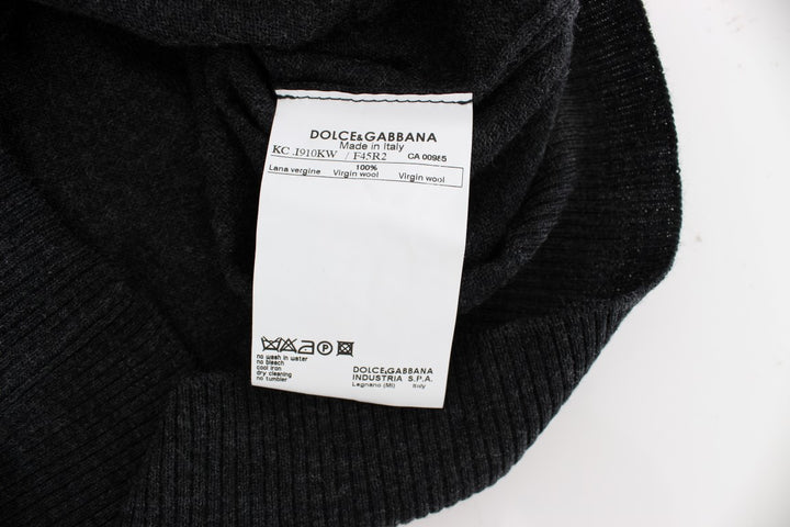 Dolce &amp; Gabbana Sample Sale Dolce &amp; Gabbana Gray Wool Button Cardigan Sweater - | Designer outlet