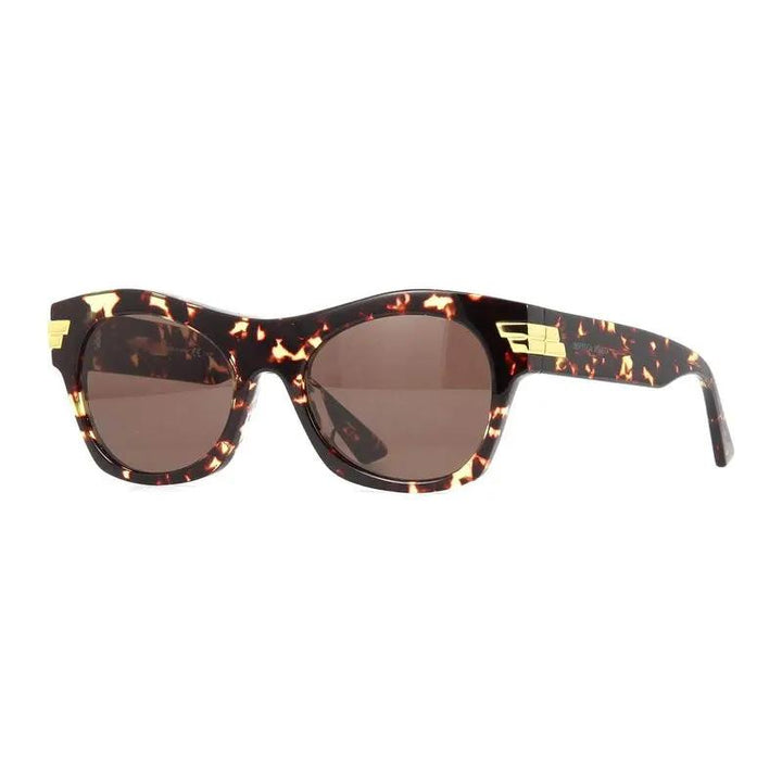 Bottega Veneta Sunglasses Square Full Rim, Havana Frame And Brown Lens Bv1103S002