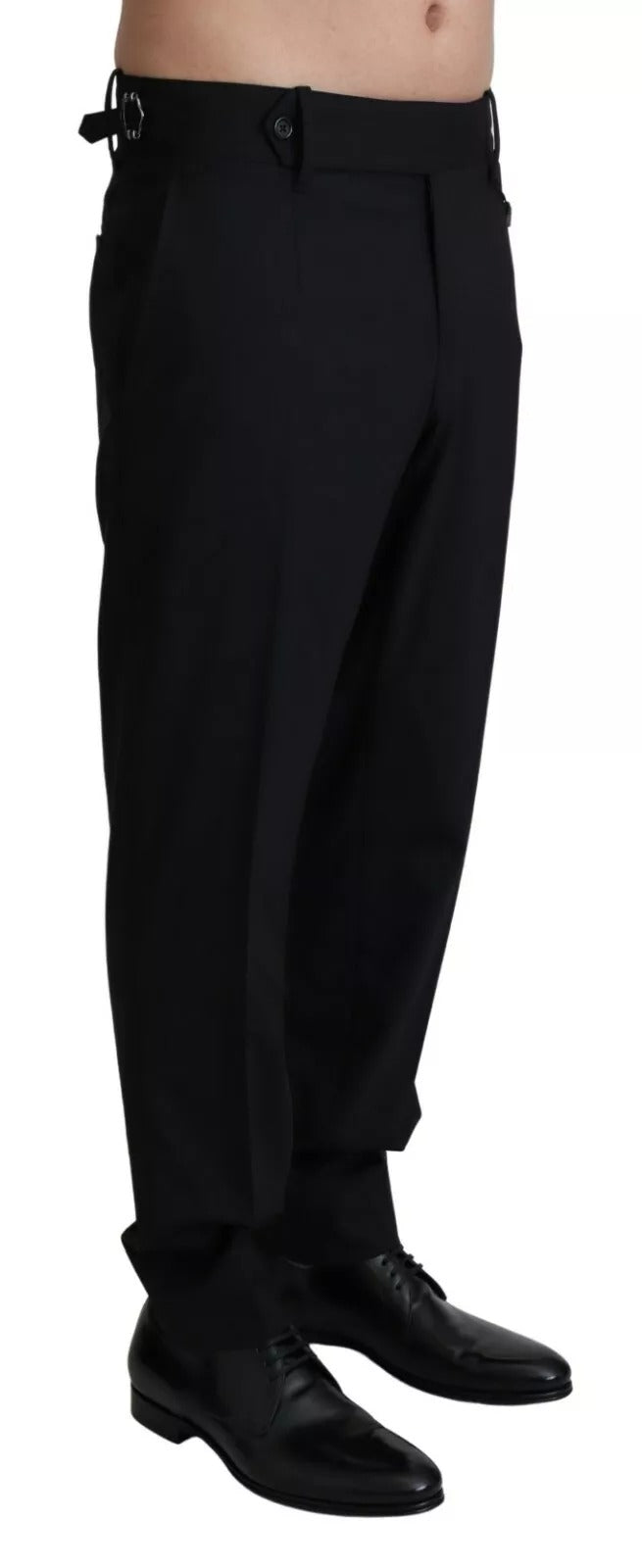 Dolce &amp; Gabbana Black Wool Stretch Dress Trouser Pants by Dolce &amp; Gabbana outlet now on sale