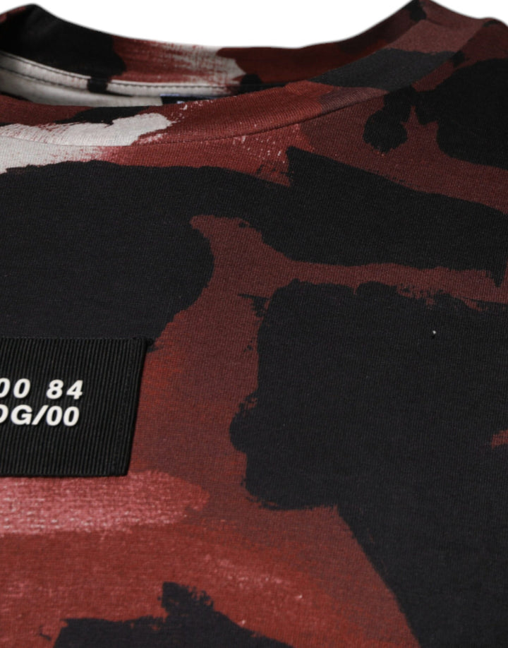 Dolce &amp; Gabbana Sample Sale Dolce &amp; Gabbana Multicolor Camouflage Crew Neck T-shirt - | Designer outlet