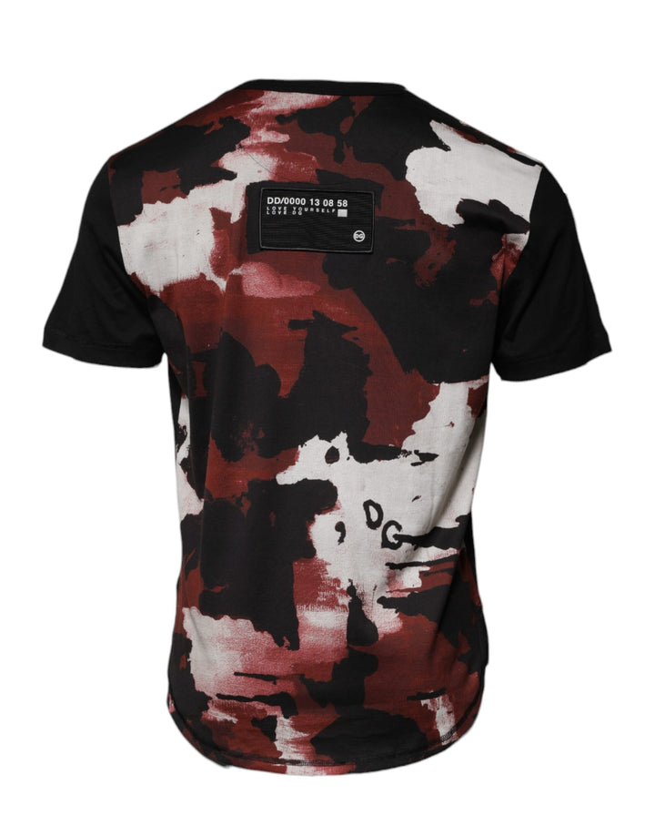 Dolce &amp; Gabbana Sample Sale Dolce &amp; Gabbana Multicolor Camouflage Crew Neck T-shirt - | Designer outlet