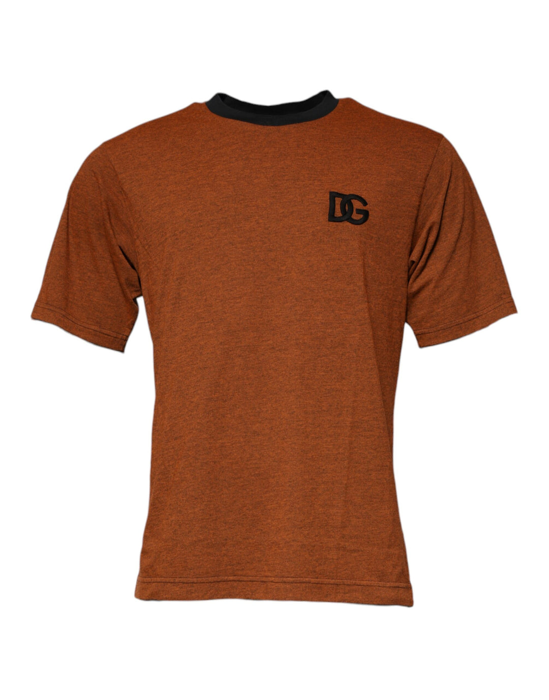Dolce &amp; Gabbana Sample Sale Dolce &amp; Gabbana Brown DG Logo Polyester Crew Neck T-shirt - | Designer outlet