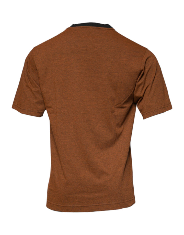 Dolce &amp; Gabbana Sample Sale Dolce &amp; Gabbana Brown DG Logo Polyester Crew Neck T-shirt - | Designer outlet