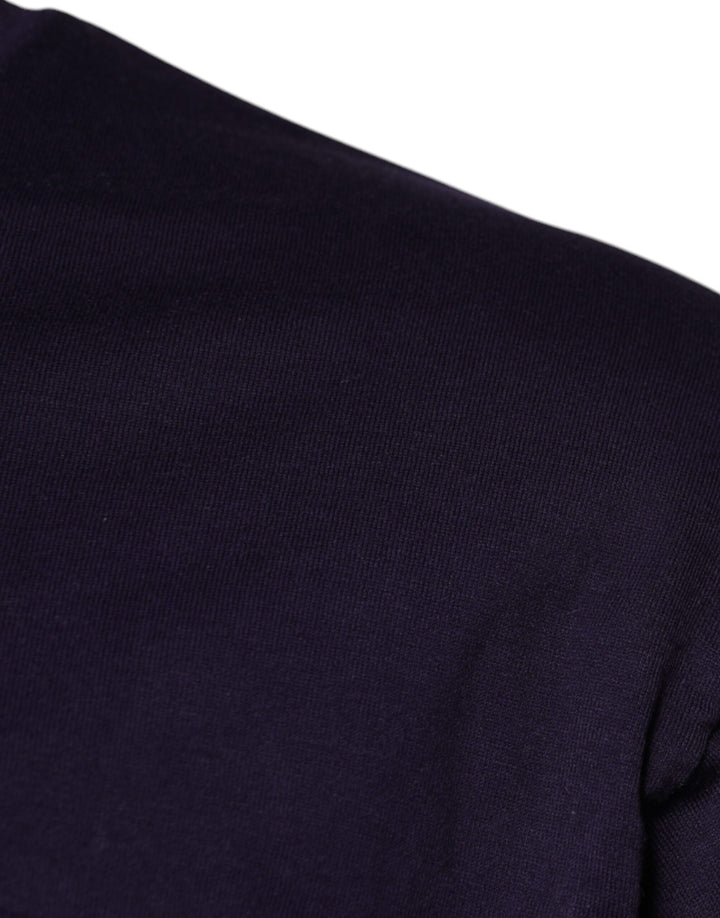 Dolce &amp; Gabbana Sample Sale Dolce &amp; Gabbana Purple DG Logo Cotton Crew Neck T-shirt - | Designer outlet