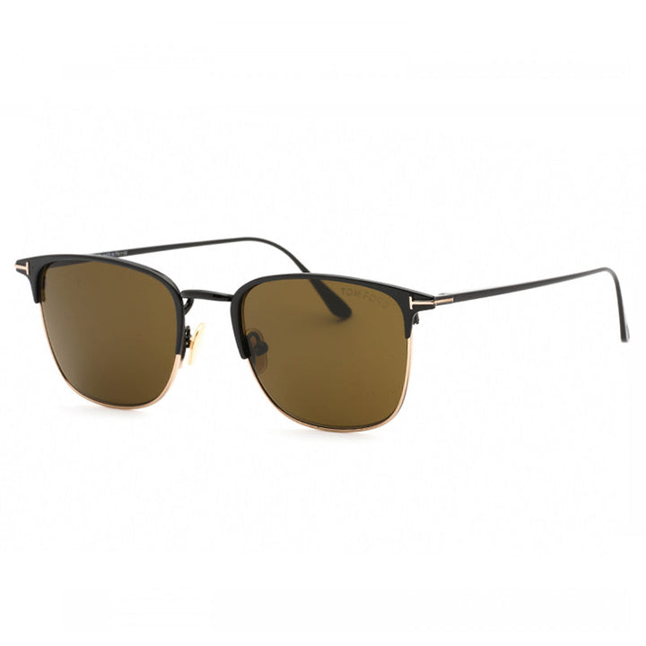 Tom Ford Browline Full Rim, with a Shiny Black frame and Roviex lens.