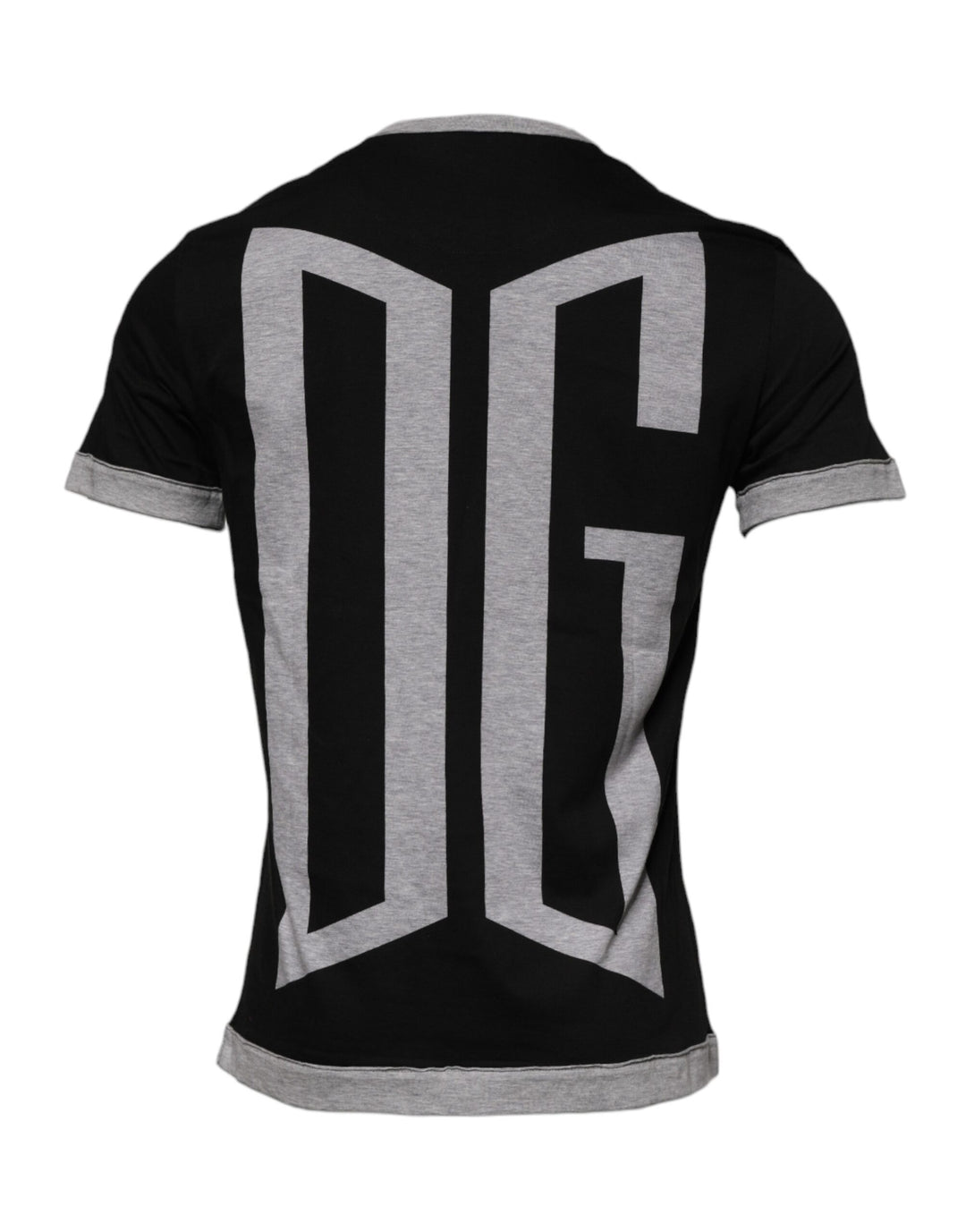 Dolce &amp; Gabbana Sample Sale Dolce &amp; Gabbana Black Logo Cotton Crew Neck Men Tee T-shirt - | Designer outlet
