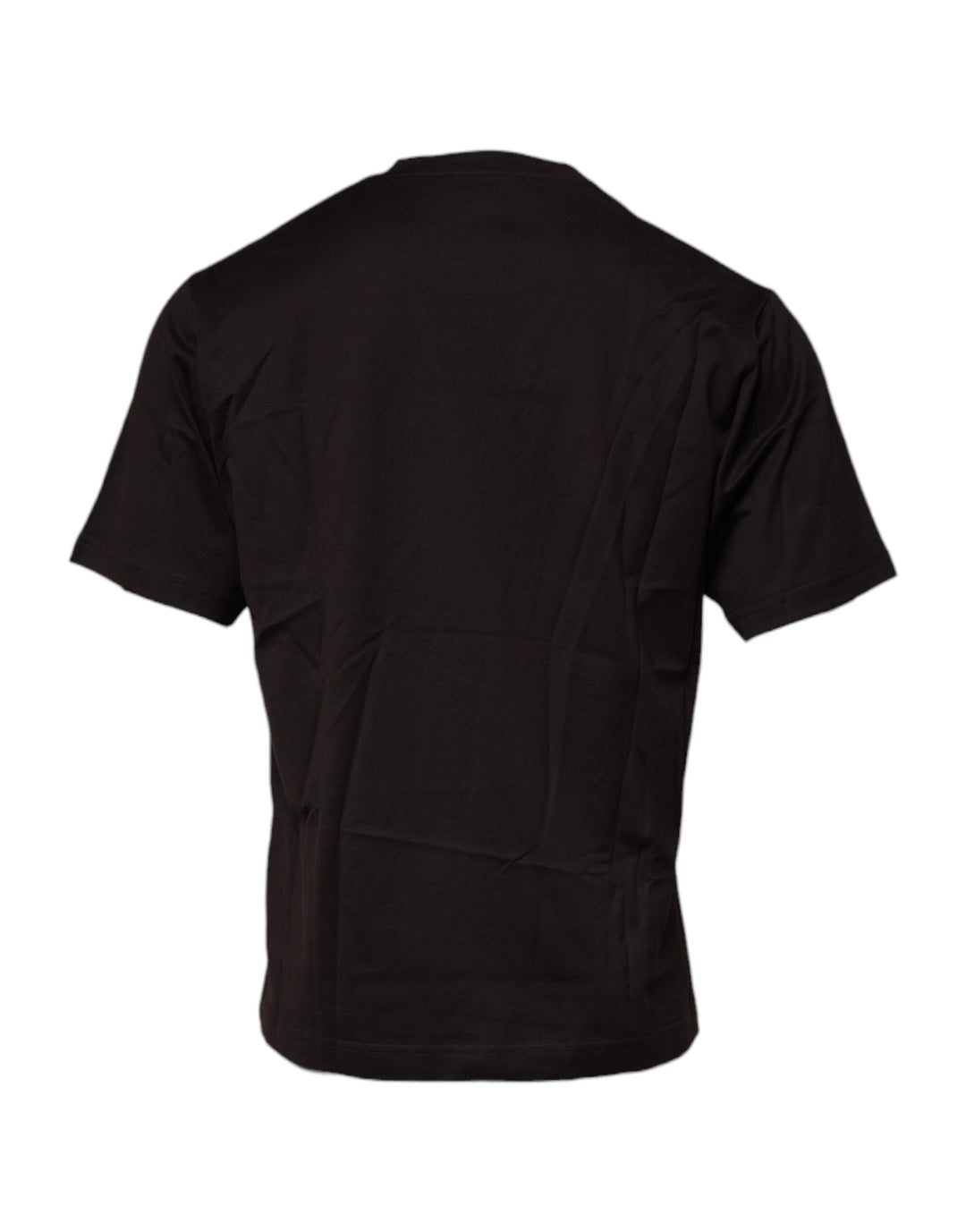 Dolce &amp; Gabbana Sample Sale Dolce &amp; Gabbana Dark Brown Logo Cotton Crew Neck T-shirt - | Designer outlet