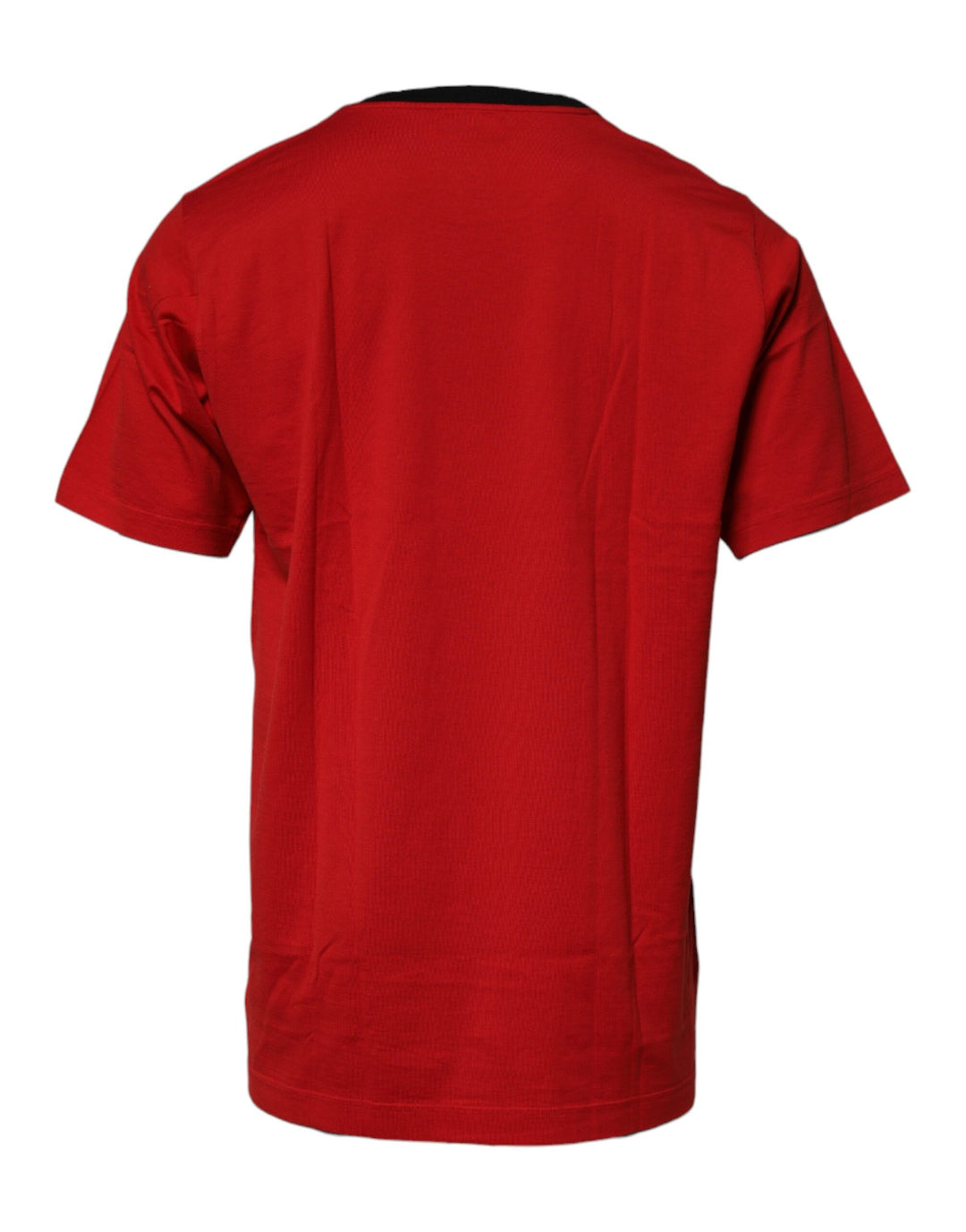 Dolce &amp; Gabbana Sample Sale Dolce &amp; Gabbana Red Logo Crown Cotton Crew Neck T-shirt - | Designer outlet