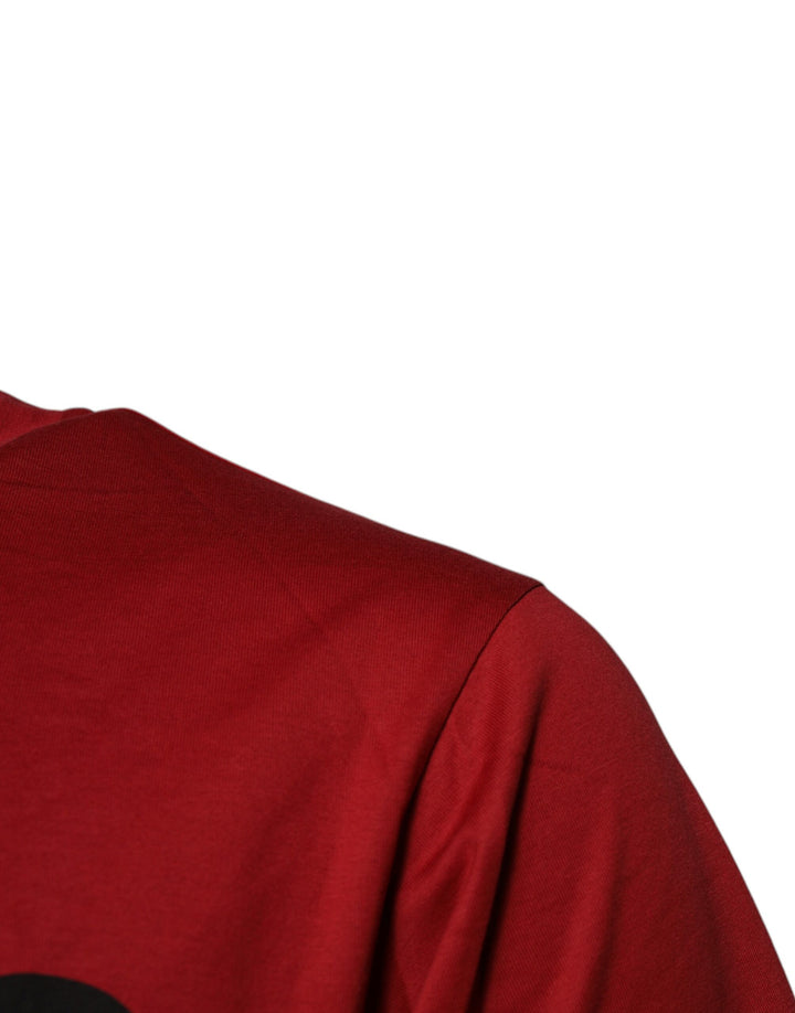 Dolce &amp; Gabbana Sample Sale Dolce &amp; Gabbana Red DG Logo Cotton Crew Neck T-shirt - | Designer outlet