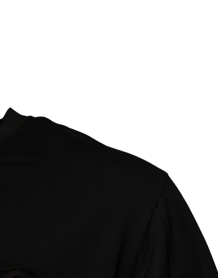 Dolce &amp; Gabbana Sample Sale Dolce &amp; Gabbana Black DG Logo Cotton Crew Neck T-shirt - | Designer outlet