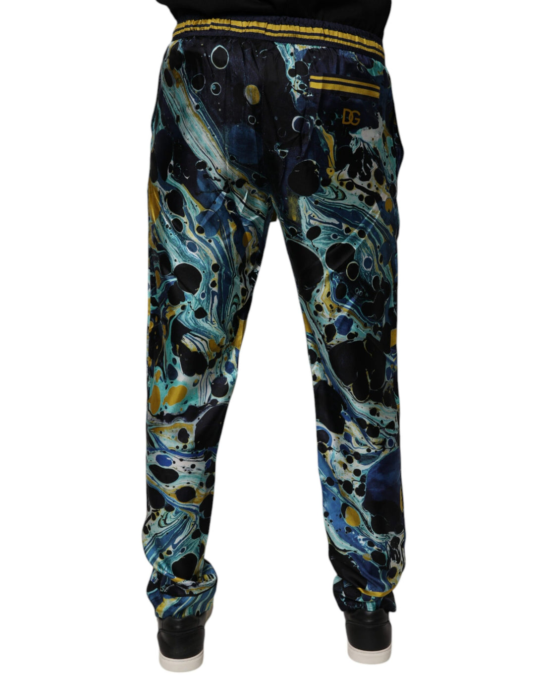 Dolce &amp; Gabbana Sample Sale Dolce &amp; Gabbana Multicolor Marble Print Jogger Sweatpants Pants - | Designer outlet