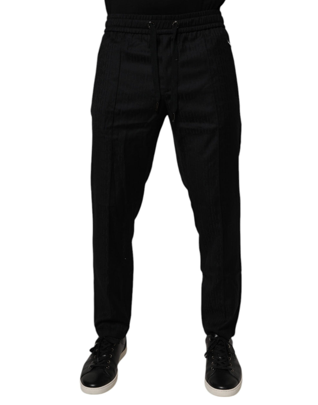 Dolce &amp; Gabbana Sample Sale Dolce &amp; Gabbana Black Wool Jogger Jogging Pants - | Designer outlet