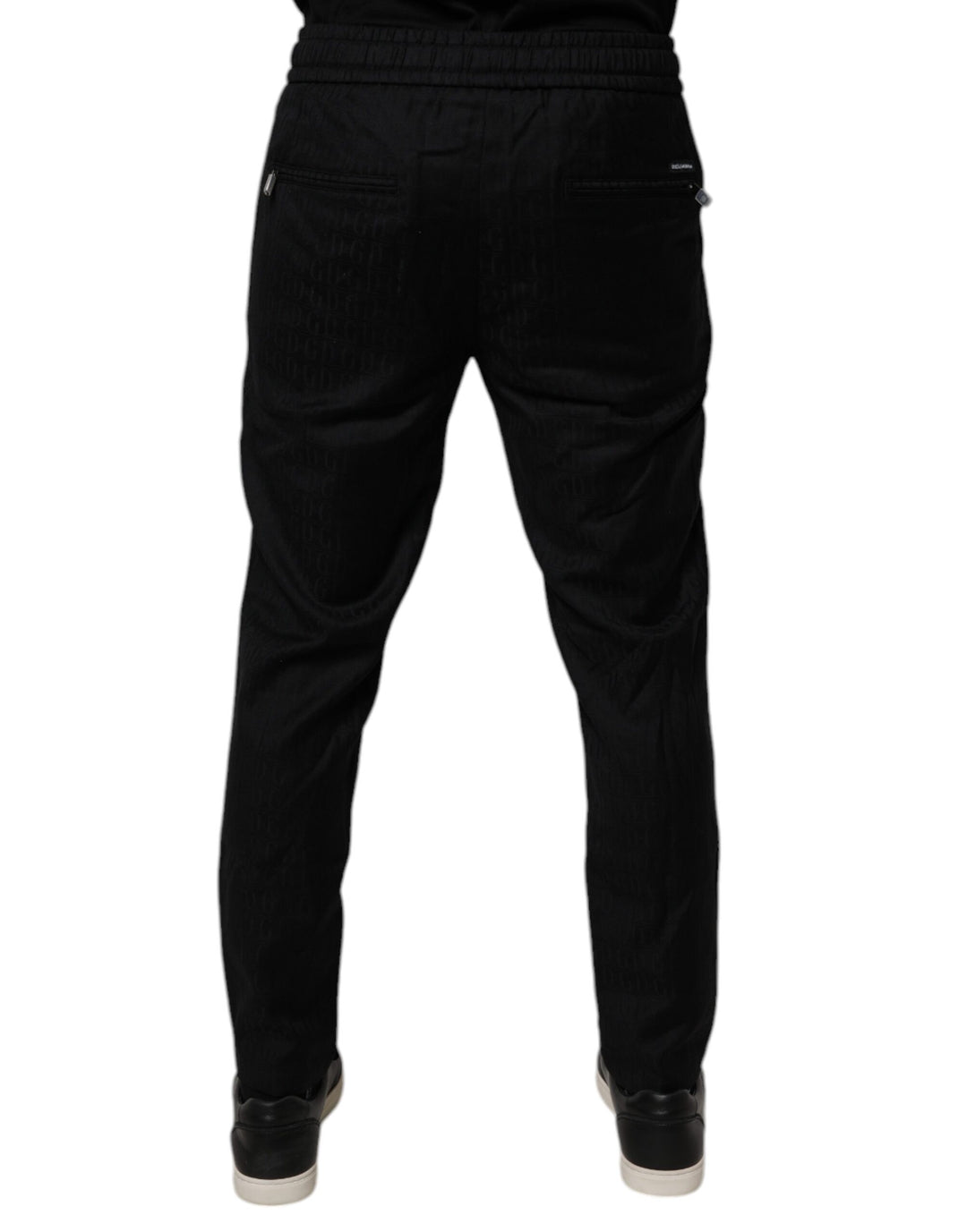 Dolce &amp; Gabbana Sample Sale Dolce &amp; Gabbana Black Wool Jogger Jogging Pants - | Designer outlet