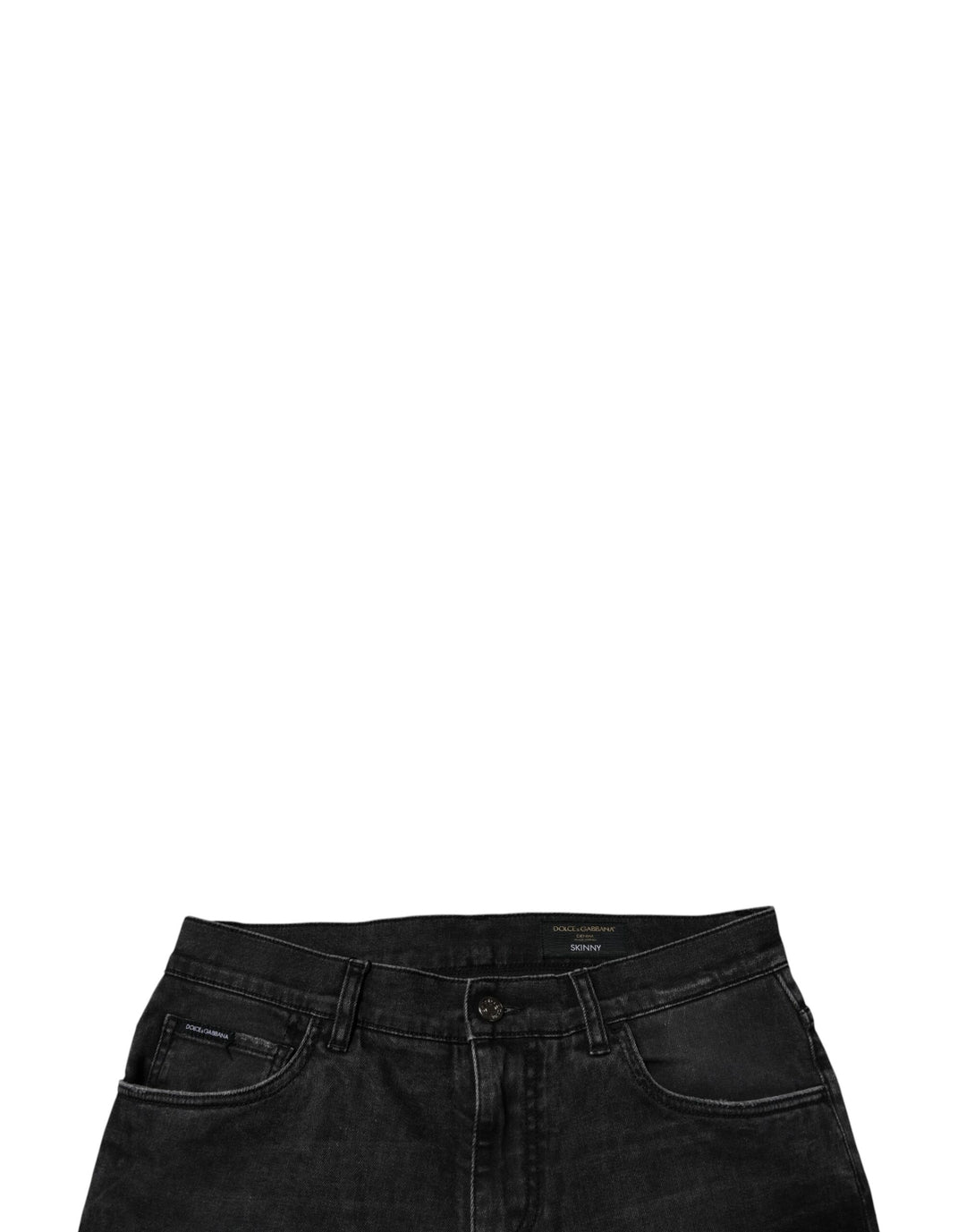 Dolce &amp; Gabbana Sample Sale Dolce &amp; Gabbana Black Cotton Stretch Skinny Men Denim Jeans - | Designer outlet