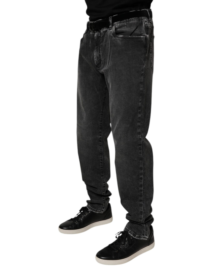 Dolce &amp; Gabbana Sample Sale Dolce &amp; Gabbana Black Cotton Stretch Skinny Men Denim Jeans - | Designer outlet