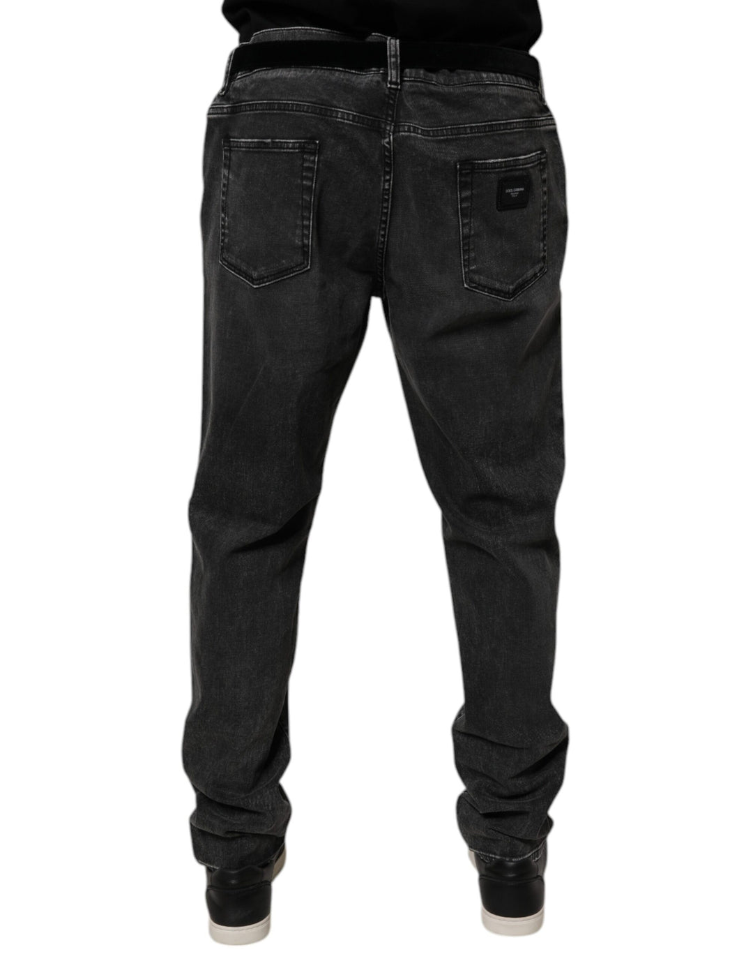 Dolce &amp; Gabbana Sample Sale Dolce &amp; Gabbana Black Cotton Stretch Skinny Men Denim Jeans - | Designer outlet
