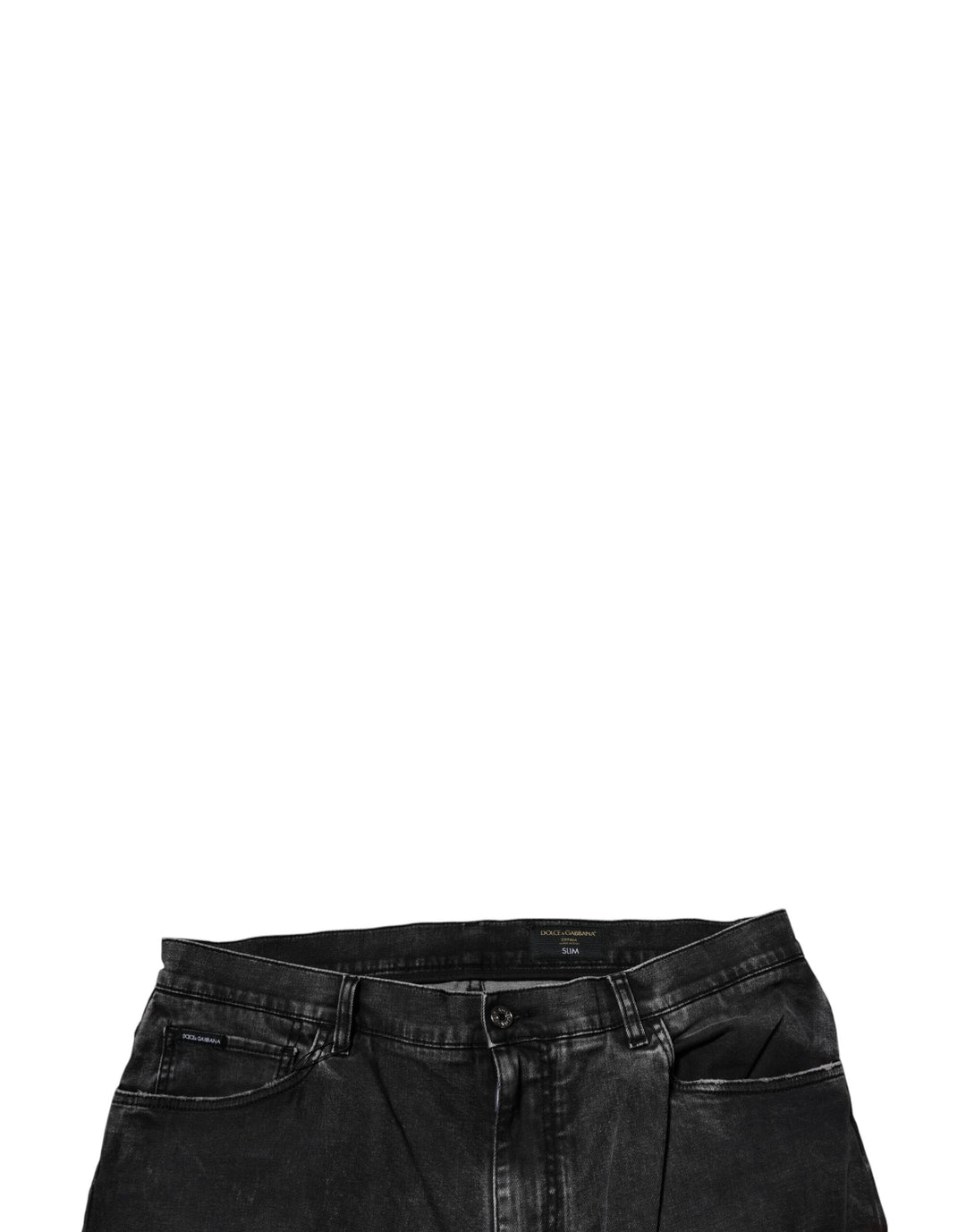 Dolce &amp; Gabbana Sample Sale Dolce &amp; Gabbana Black Cotton Stretch Skinny Men Denim Jeans - | Designer outlet