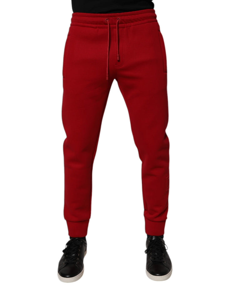 Dolce &amp; Gabbana Sample Sale Dolce &amp; Gabbana Red Cotton Jogger Jogging Pants - | Designer outlet