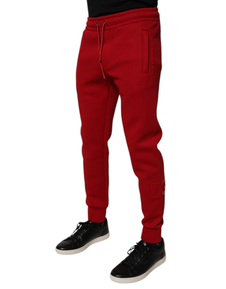 Dolce &amp; Gabbana Sample Sale Dolce &amp; Gabbana Red Cotton Jogger Jogging Pants - | Designer outlet