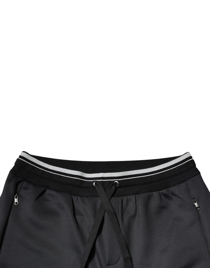 Dolce &amp; Gabbana Black Polyester Logo Jogger Pants by Dolce &amp; Gabbana outlet now on sale