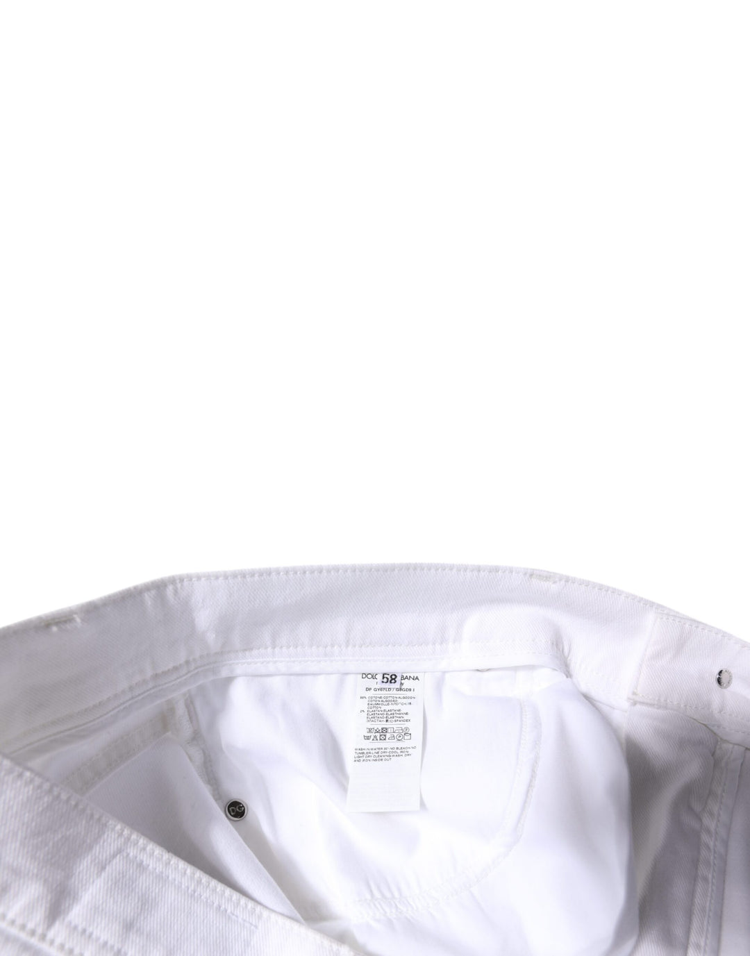 Dolce &amp; Gabbana Sample Sale Dolce &amp; Gabbana White Cotton Stretch Skinny Men Denim Jeans - | Designer outlet