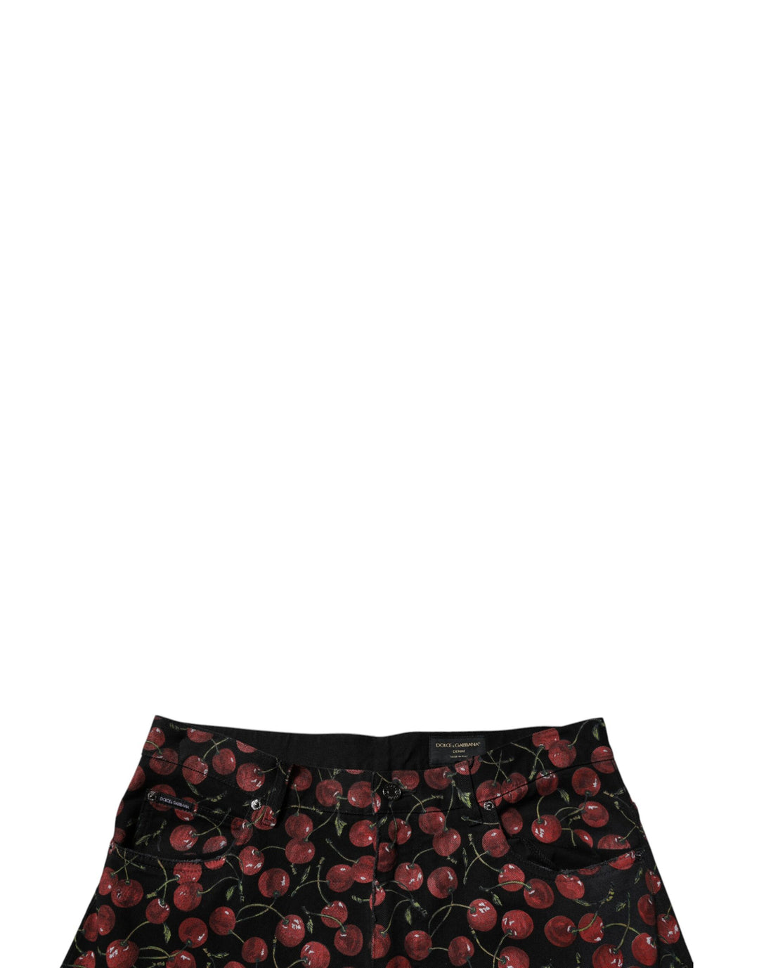 Dolce &amp; Gabbana Sample Sale Dolce &amp; Gabbana Black Cherry Cotton Straight Men Denim Jeans - | Designer outlet