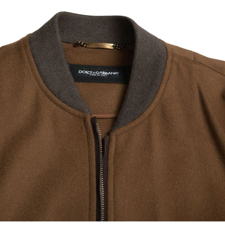 Dolce & Gabbana Brown Cashmere Jacket