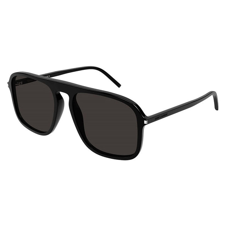 Saint Laurent Sunglasses Aviator Full Rim, Black Frame and Black Lens SL590001