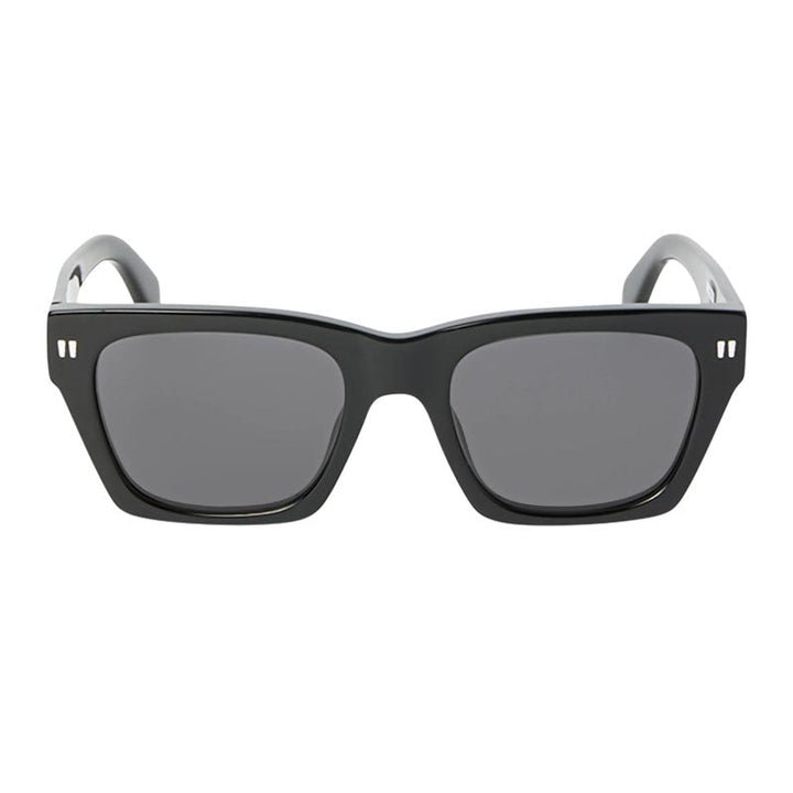 Off-White Sunglasses Square Full Rim, Black Frame and Dark Grey Lens OERI13XVALDEZ1007