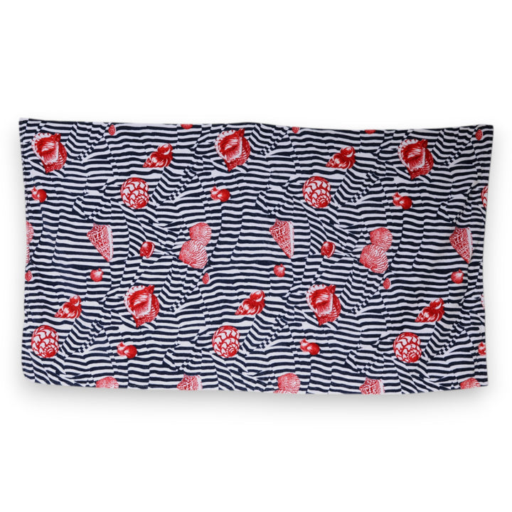 Dolce &amp; Gabbana Sample Sale Dolce &amp; Gabbana Multicolor Stripes Seashells Beach Towel - | Designer outlet
