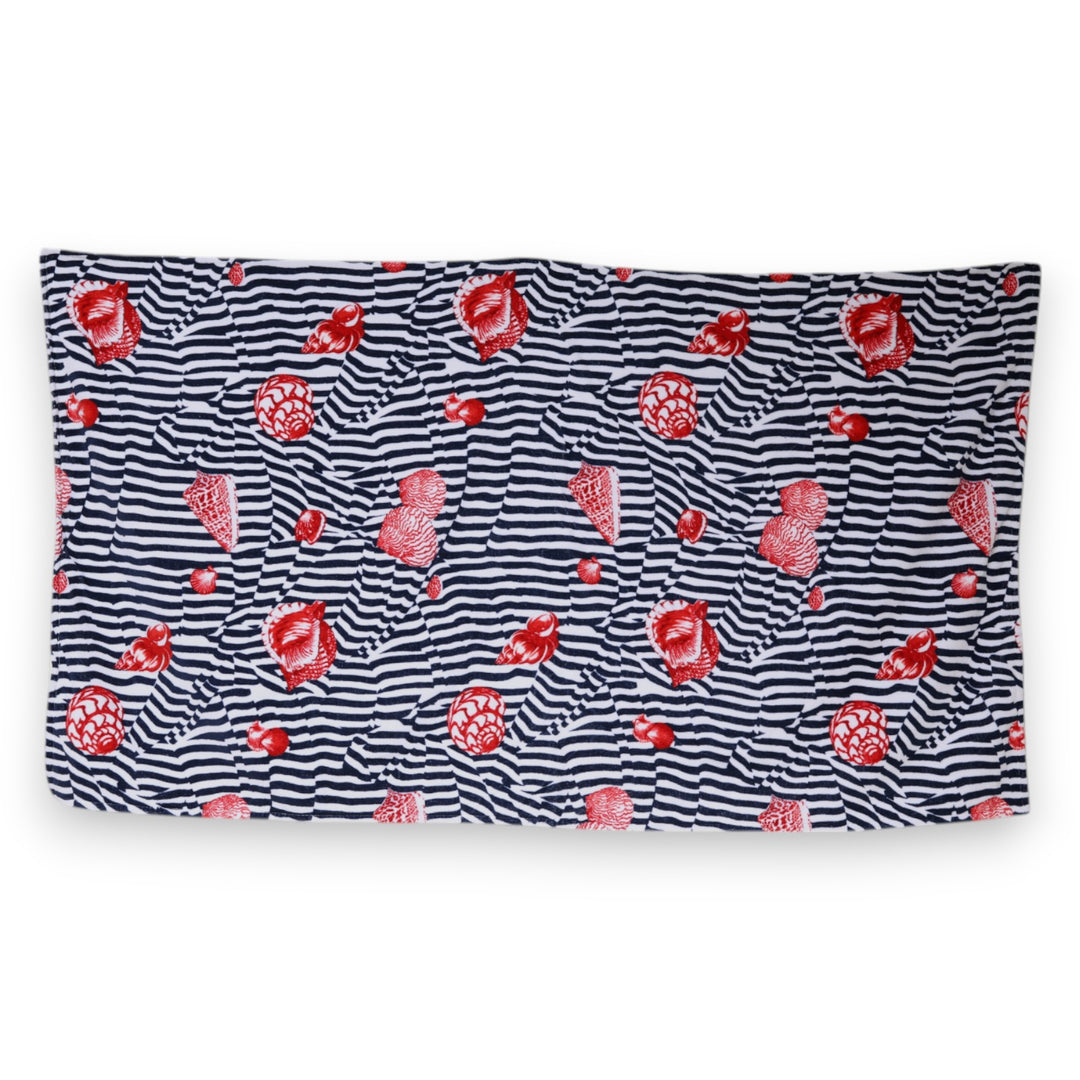 Dolce &amp; Gabbana Sample Sale Dolce &amp; Gabbana Multicolor Stripes Seashells Beach Towel - | Designer outlet